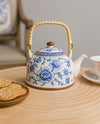 Blue Orchid Ceramic Tea Kettle