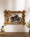 Vintage Bike Wooden Frame Poster