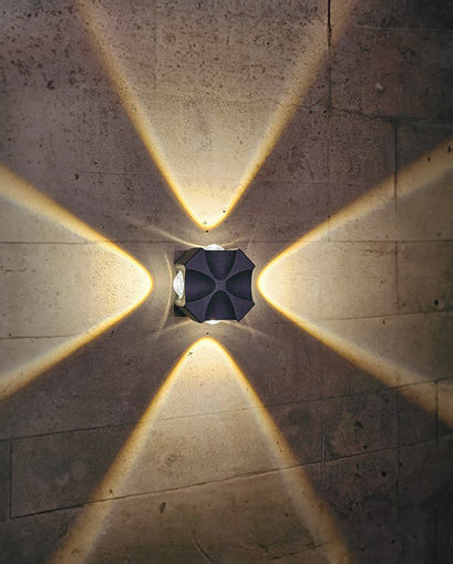 Radiant Starburst Led Wall Light