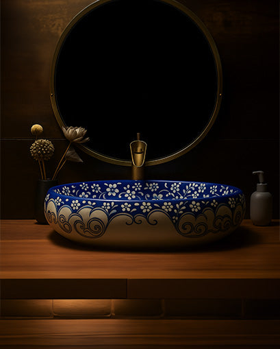 Fragrant Porcelain Counter Top Basin