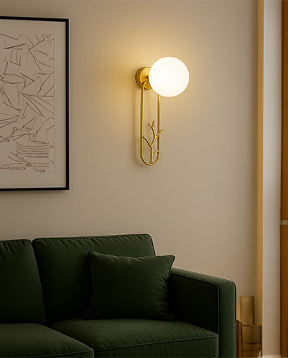 Modern Ambient Wall Sconce - White