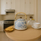 Blue Orchid Ceramic Tea Kettle